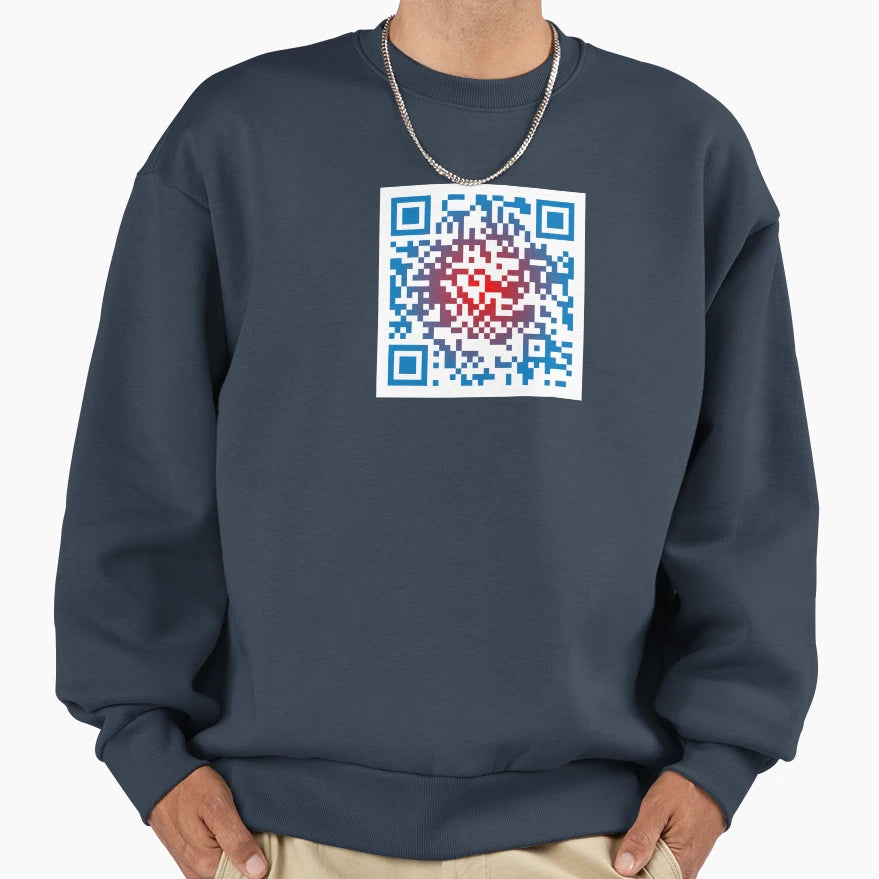 Bills Shout Song Qr Code Sweatshirt - Custom Art Print Men Women - T-Shirt, Sweatshirt, Hoodie