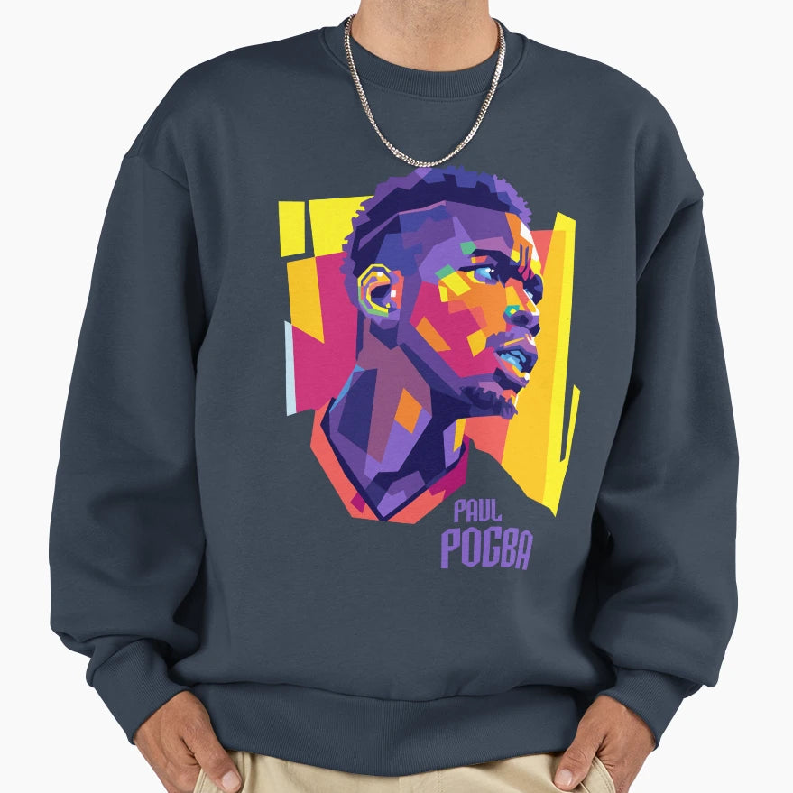 Paul Pogba Art Gift Fans Sweatshirt - Casual Everyday Wear Men Women - T-Shirt, Sweatshirt, Hoodie