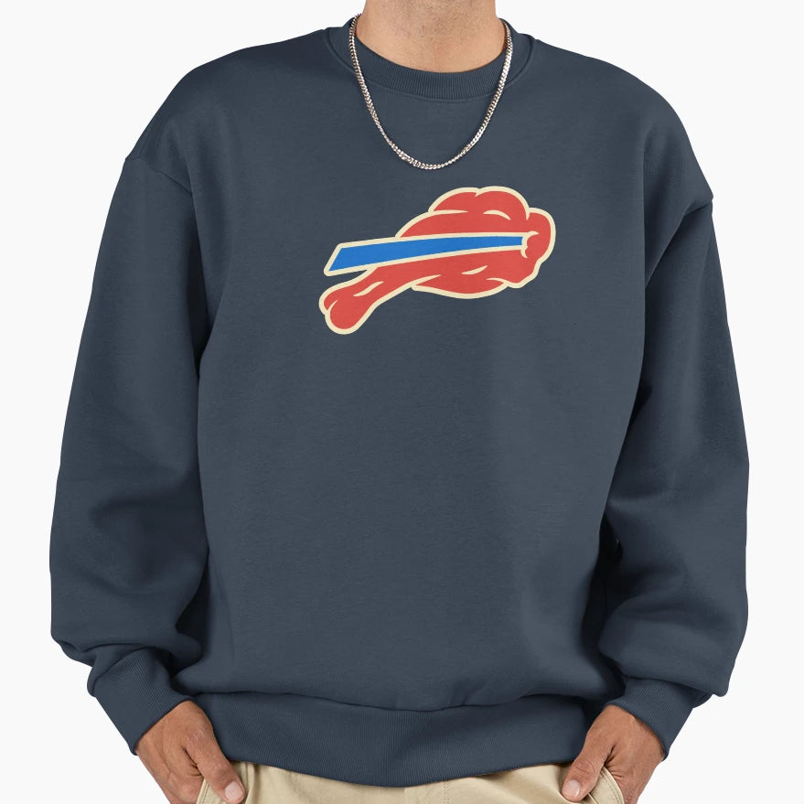 Lets Go Buffalo Meat Buffalo Bills Sweatshirt - Minimalist Print Unisex - T-Shirt, Sweatshirt, Hoodie