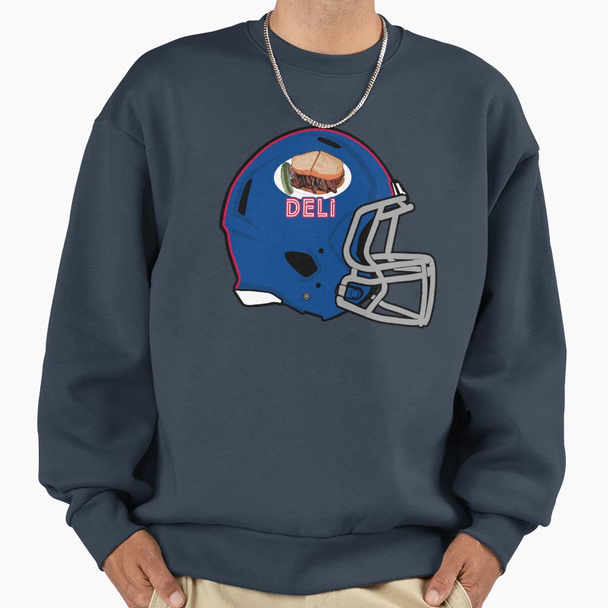 New York Deli Modern Helmet Sweatshirt - Casual Everyday Wear Unisex - T-Shirt, Sweatshirt, Hoodie