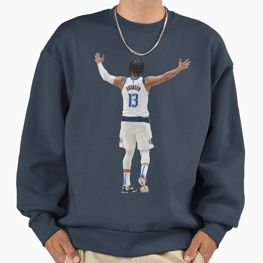Jalen Brunson 13 Back Sweatshirt - Graphic Print for Adults - T-Shirt, Sweatshirt, Hoodie