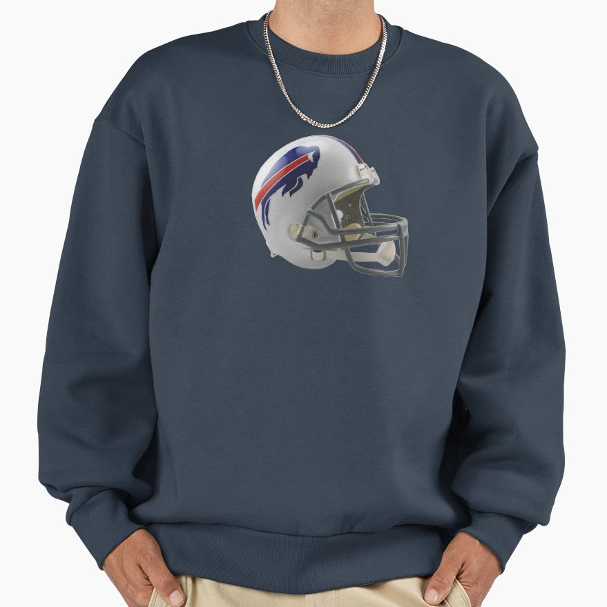 Helmet Bills Icon Sweatshirt - Fun Novelty Design Men Women - T-Shirt, Sweatshirt, Hoodie