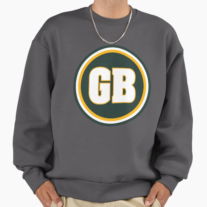 Gb Patch Sweatshirt - Casual Everyday Wear for Adults - T-Shirt, Sweatshirt, Hoodie
