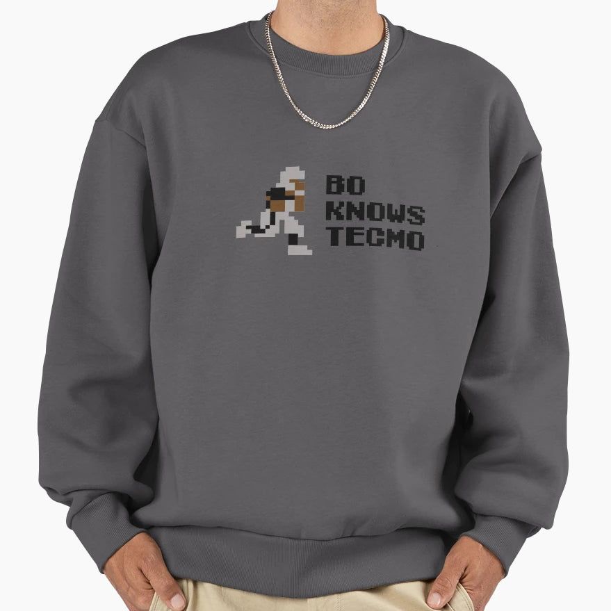 Bo Knows Tecmo Sweatshirt - Trendy Graphic Men Women - T-Shirt, Sweatshirt, Hoodie
