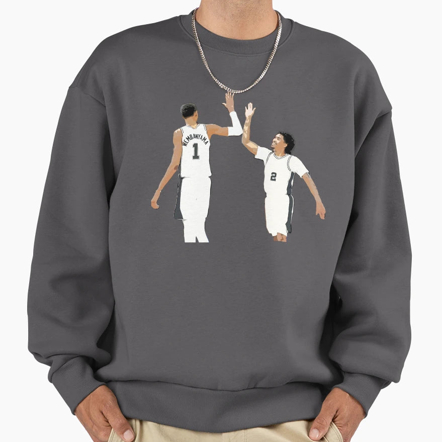 Victor Wembanyama Dylan Harper Sweatshirt - Aesthetic Graphic Unisex - T-Shirt, Sweatshirt, Hoodie