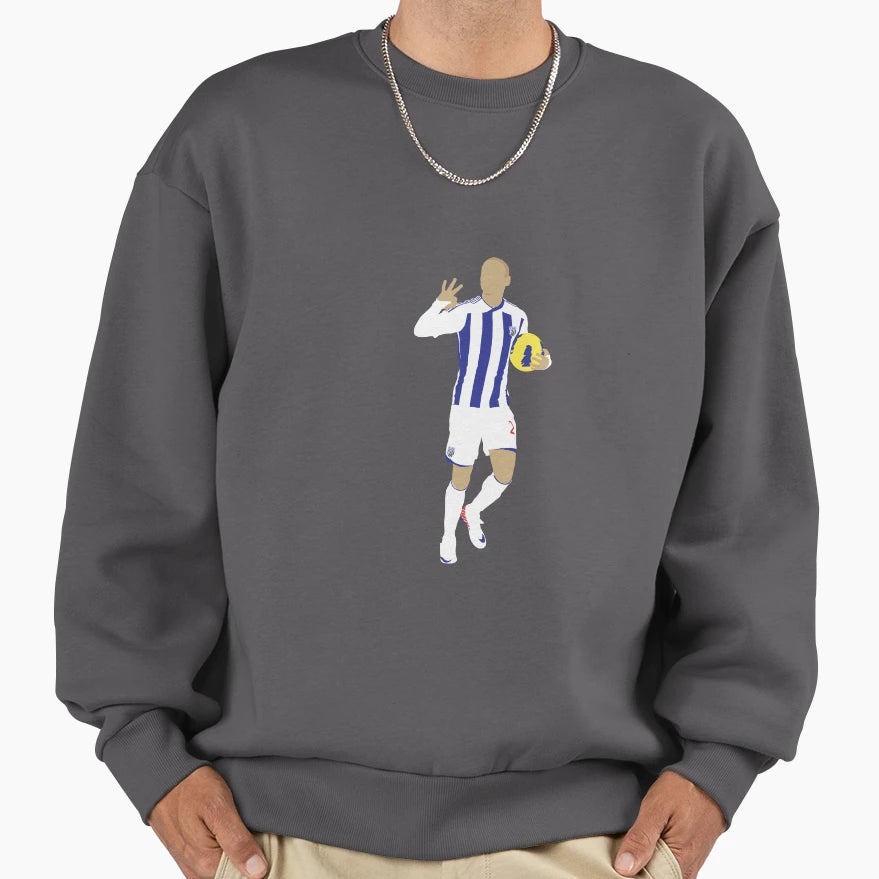 Peter Odemwingie West Bromwich Albion Sweatshirt - Novelty Apparel Unisex - T-Shirt, Sweatshirt, Hoodie