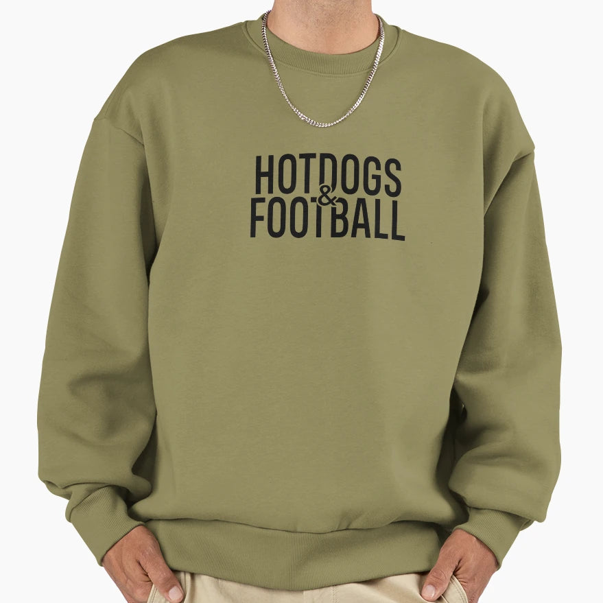 Hotdogs And Football Aa0177A Sweatshirt - Graphic Print for Adults - T-Shirt, Sweatshirt, Hoodie