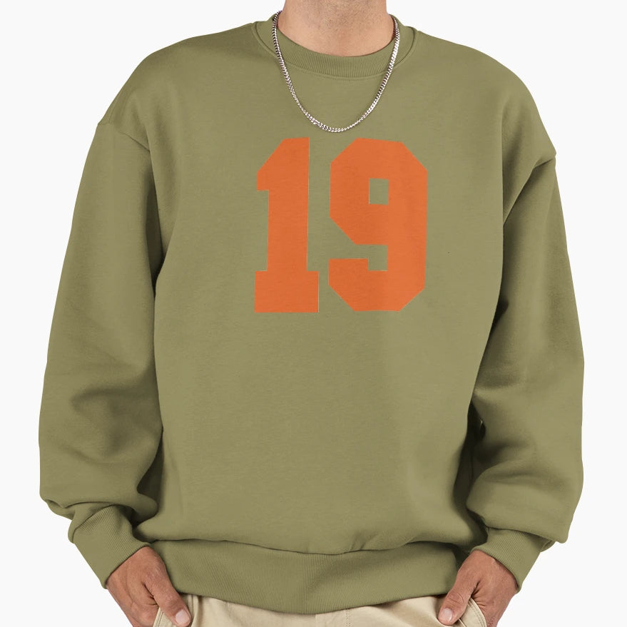 19 Number Cleveland Sports Sweatshirt - Minimalist Print for Adults - T-Shirt, Sweatshirt, Hoodie