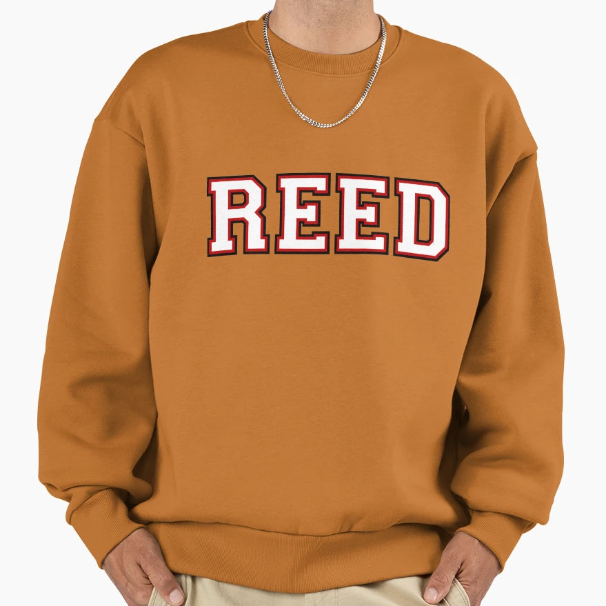 Reed College Font Sweatshirt - Fun Novelty Design for Adults - T-Shirt, Sweatshirt, Hoodie