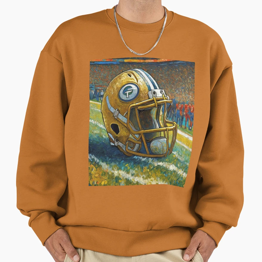 American Football Helmet Sweatshirt - Custom Art Print for Adults - T-Shirt, Sweatshirt, Hoodie