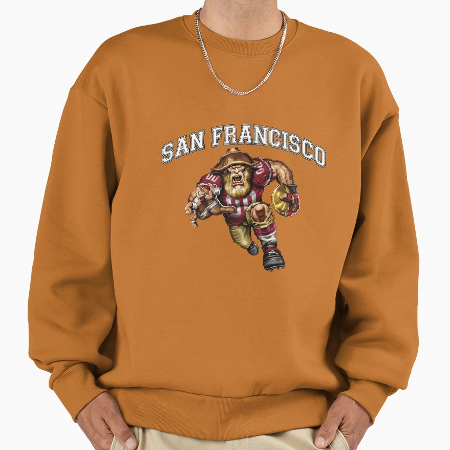 San Francisco Football Sweatshirt - Casual Everyday Wear Men Women - T-Shirt, Sweatshirt, Hoodie