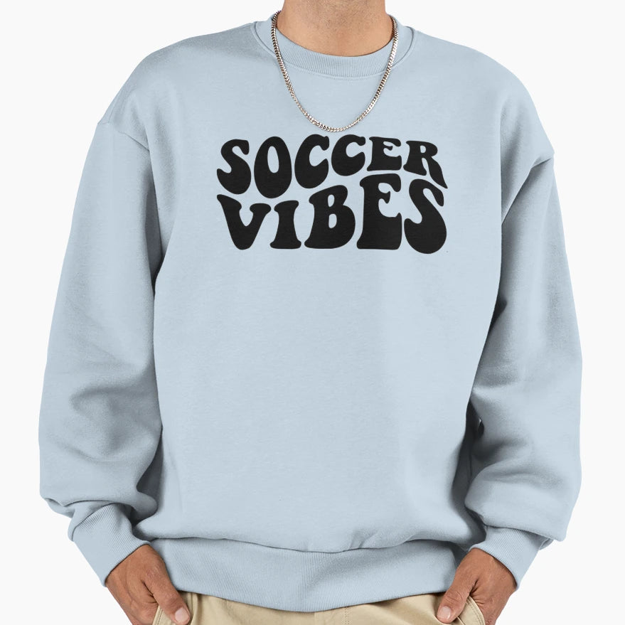 Copy Copy Soocer Vibes Soccer Mom Sweatshirt - Unique Graphic for Adults - T-Shirt, Sweatshirt, Hoodie