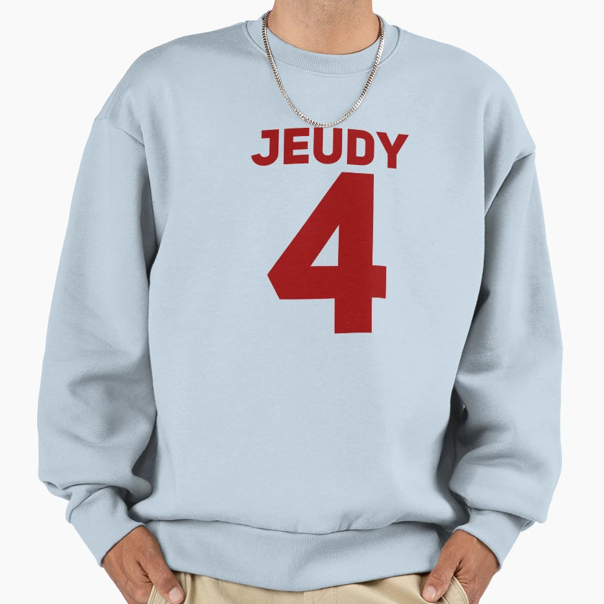 Jeudy 4 Jersey Sweatshirt - Aesthetic Graphic Men Women - T-Shirt, Sweatshirt, Hoodie