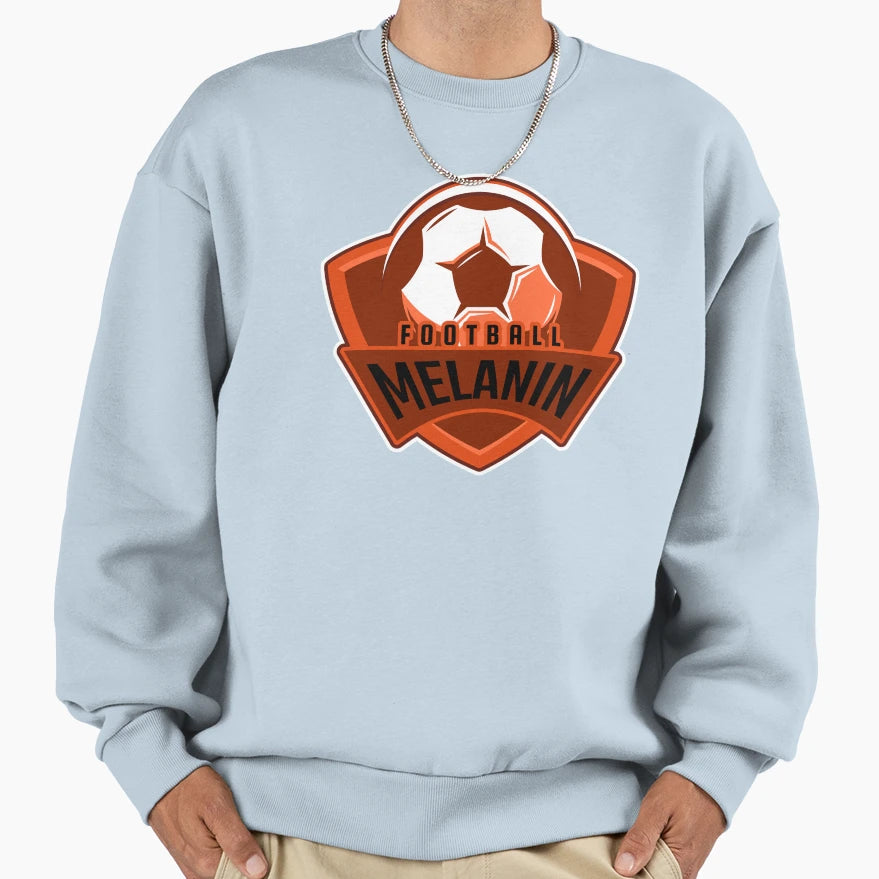 Football Melanin Sweatshirt - Novelty Apparel for Adults - T-Shirt, Sweatshirt, Hoodie