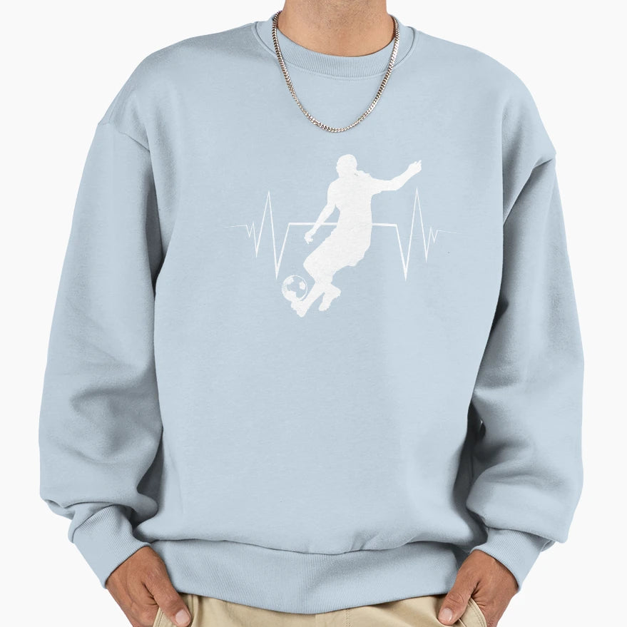 Heart Rate German Soccer Team Sweatshirt - Trendy Graphic for Adults - T-Shirt, Sweatshirt, Hoodie