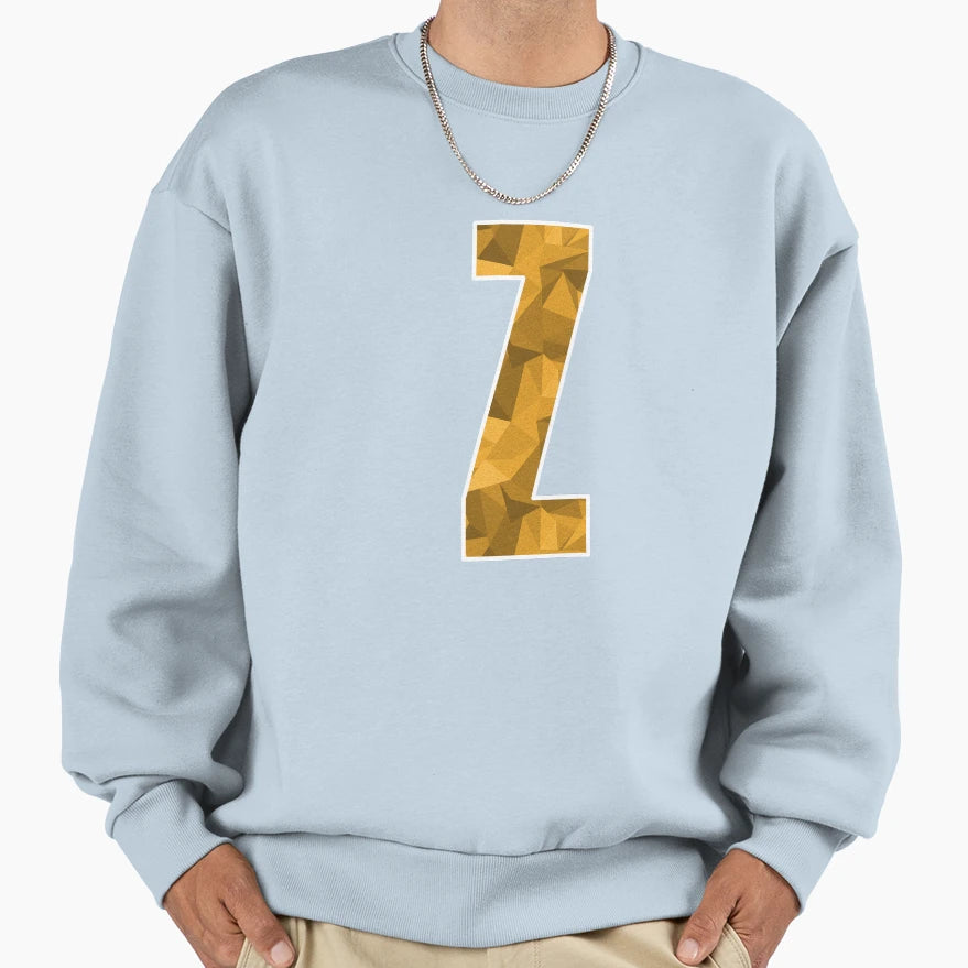 Letter Z Monogram Letter Art Sweatshirt - Minimalist Print for Adults - T-Shirt, Sweatshirt, Hoodie