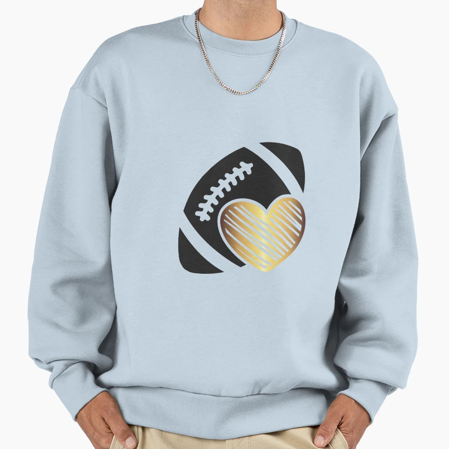 Football Love Sweatshirt - Trendy Graphic for Adults - T-Shirt, Sweatshirt, Hoodie
