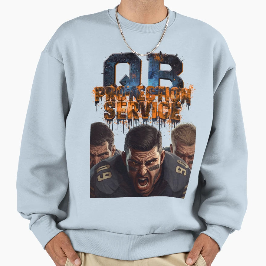 Offensive Line Qb Protection T-Shirt - Aesthetic Graphic Men Women - T-Shirt, Sweatshirt, Hoodie