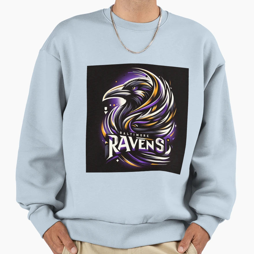 Ravens Football Sweatshirt - Casual Everyday Wear Unisex - T-Shirt, Sweatshirt, Hoodie