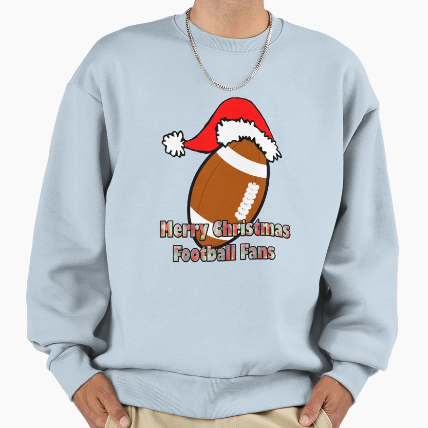 Merry Football Fans Sweatshirt - Custom Art Print for Adults - T-Shirt, Sweatshirt, Hoodie