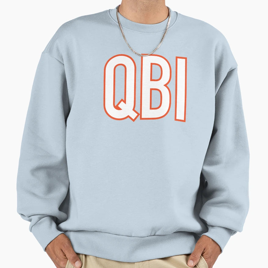 Qb1 Chicago Bears White Sweatshirt - Graphic Print for Adults - T-Shirt, Sweatshirt, Hoodie