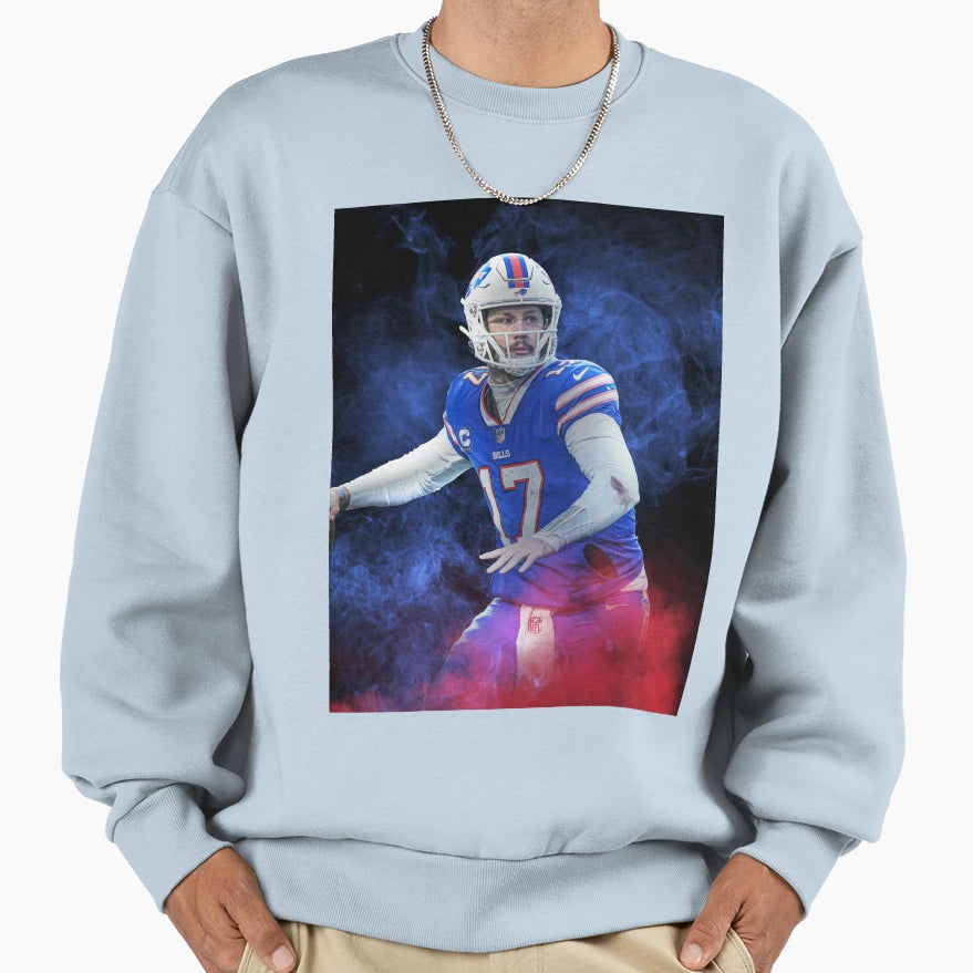 J Allen Buffalo Sports Art Sweatshirt - Minimalist Print Men Women - T-Shirt, Sweatshirt, Hoodie