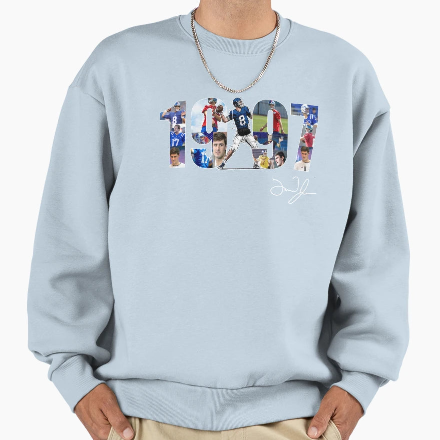 1997 Daniel Jones Gift Fans And Sweatshirt - Graphic Print for Adults - T-Shirt, Sweatshirt, Hoodie