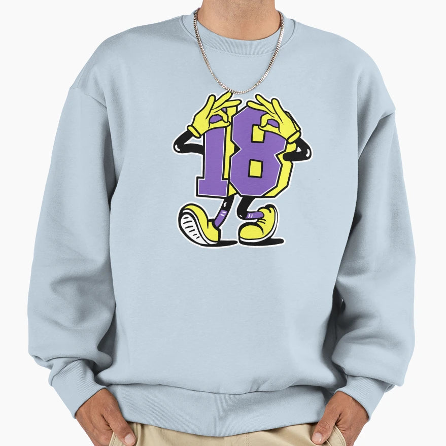 18 Jets Sweatshirt - Casual Everyday Wear for Adults - T-Shirt, Sweatshirt, Hoodie
