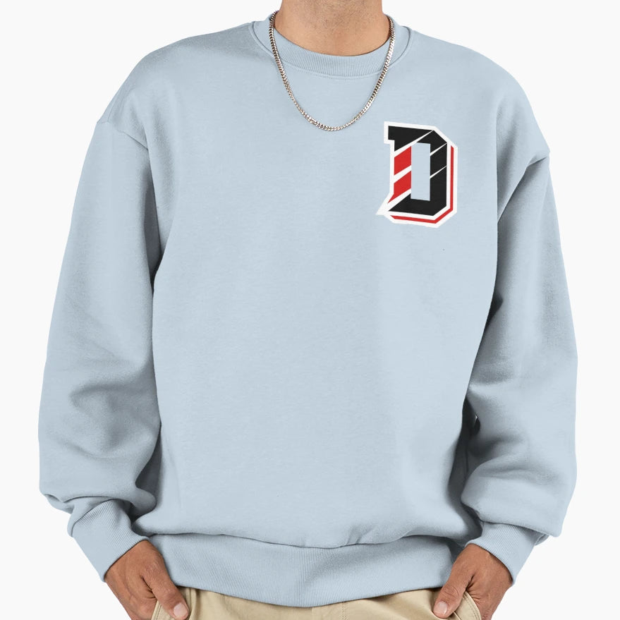 Davidson D Grey Sweatshirt - Unique Graphic Men Women - T-Shirt, Sweatshirt, Hoodie