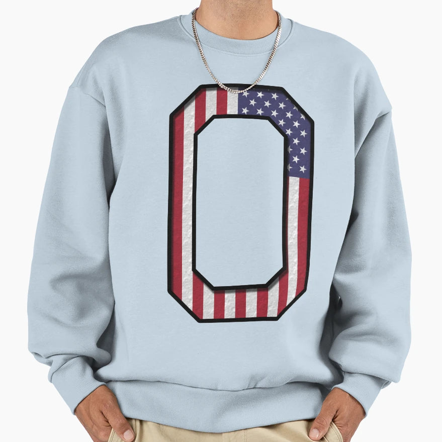 0 Usa Number Sports 3D Drop Sweatshirt - Aesthetic Graphic for Adults - T-Shirt, Sweatshirt, Hoodie