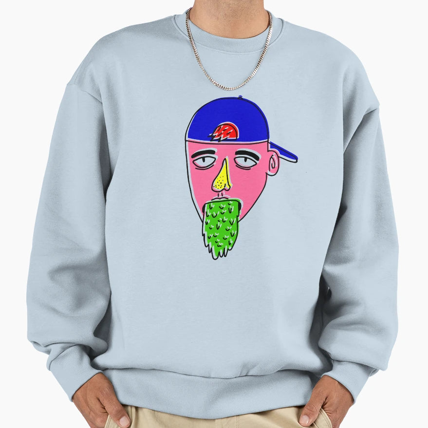This Dude Is Barfing Sweatshirt - Unique Graphic for Adults - T-Shirt, Sweatshirt, Hoodie