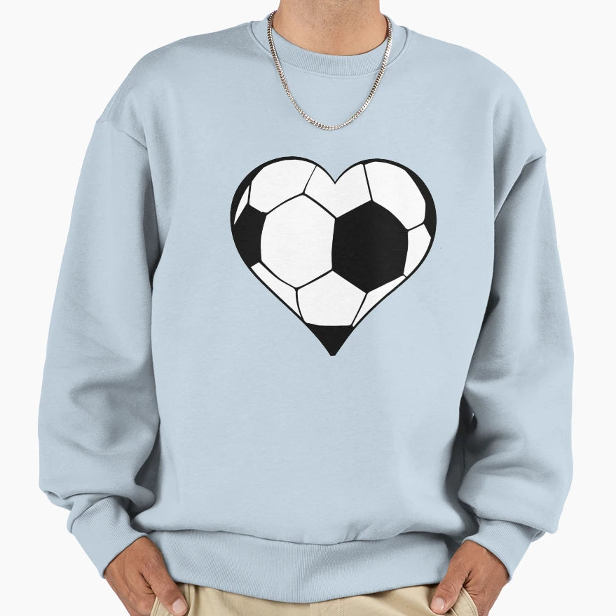 Soccer Heart Soccer Mom Dad Team Sweatshirt - Novelty Apparel Unisex - T-Shirt, Sweatshirt, Hoodie
