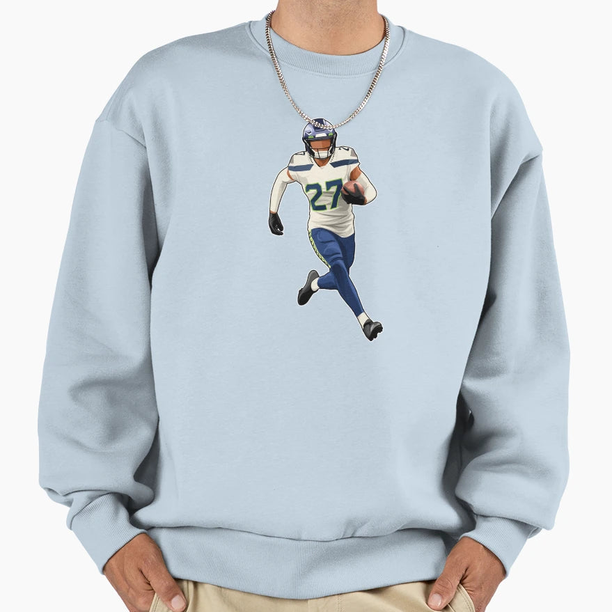 Tariq Woolen 27 Running Forward Sweatshirt - Casual Everyday Wear Men Women - T-Shirt, Sweatshirt, Hoodie