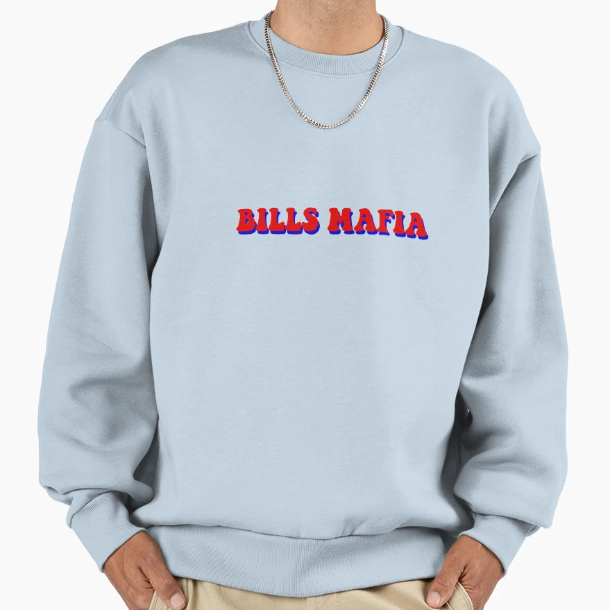 Bills Mafia Sweatshirt - Fun Novelty Design for Adults - T-Shirt, Sweatshirt, Hoodie