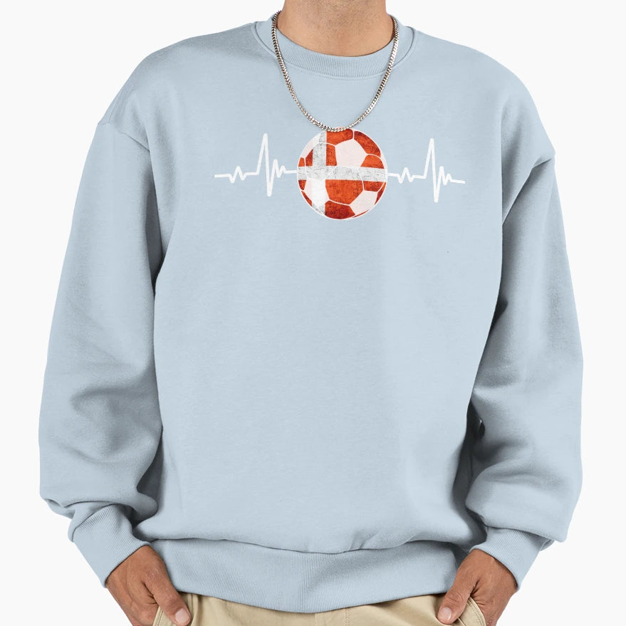Football Denmark Sweatshirt - Streetwear Style for Adults - T-Shirt, Sweatshirt, Hoodie