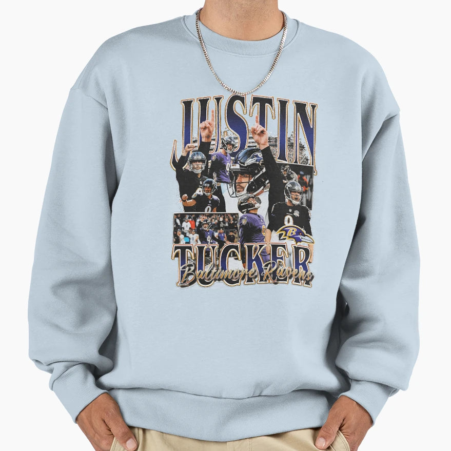 Justin Tucker Bootleg Sweatshirt - Aesthetic Graphic Men Women - T-Shirt, Sweatshirt, Hoodie