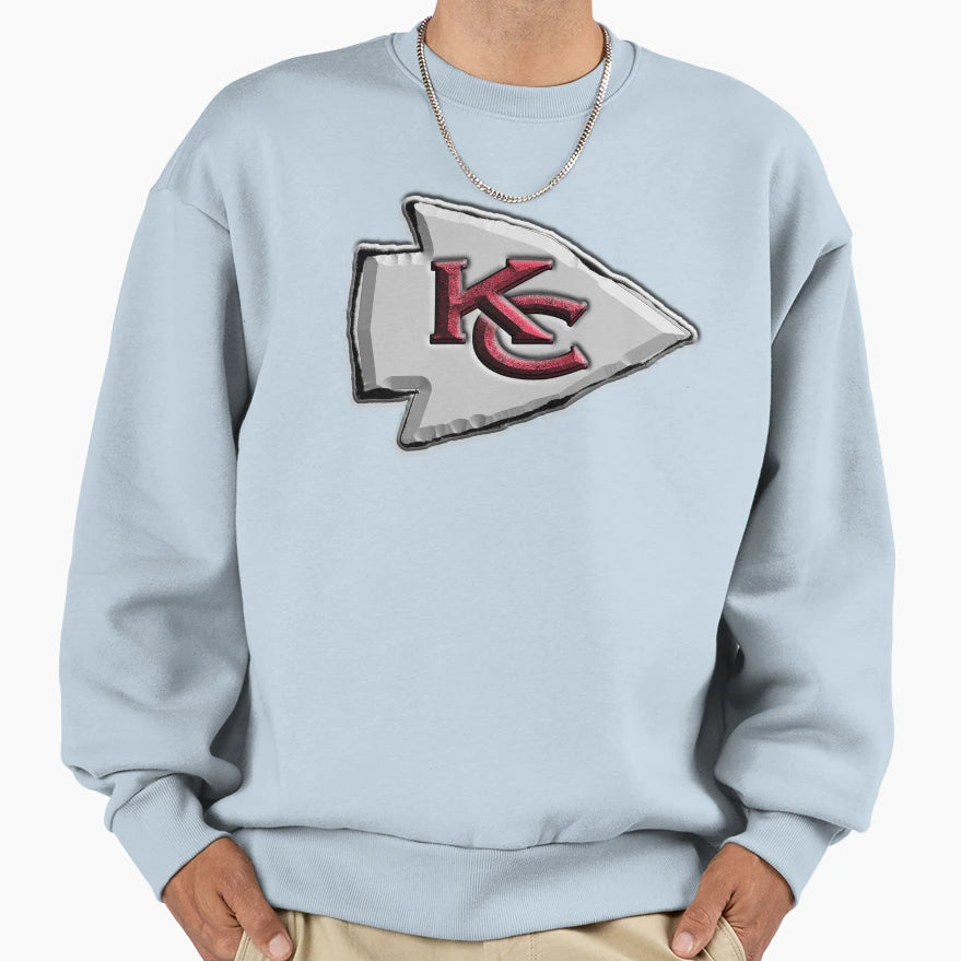 Basic Kansas City Chiefs Logo Sweatshirt - Custom Art Print Men Women - T-Shirt, Sweatshirt, Hoodie