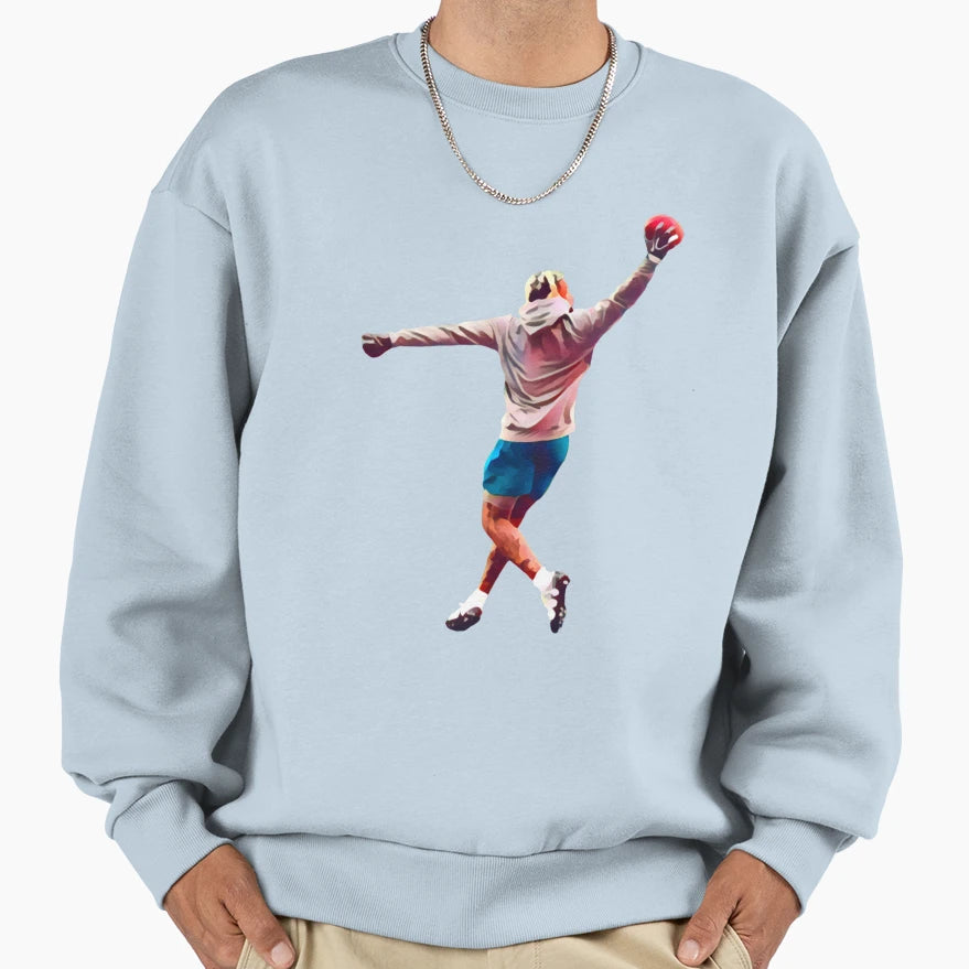Obj Warm Up Catch Sweatshirt - Unique Graphic for Adults - T-Shirt, Sweatshirt, Hoodie
