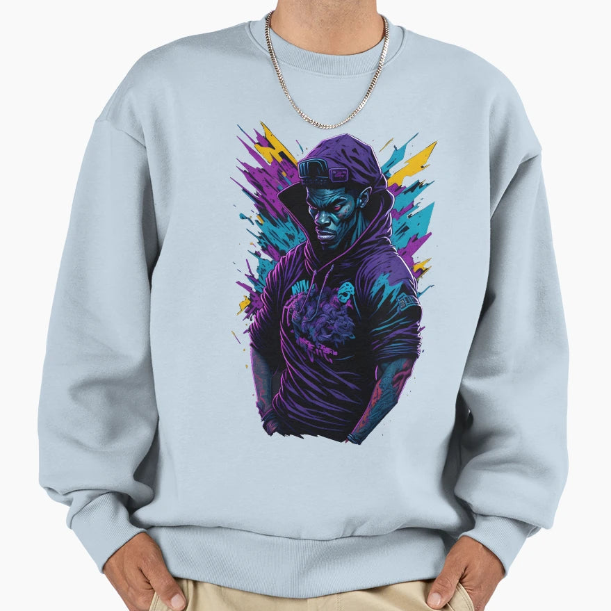 Spider Punk Sweatshirt - Unique Graphic for Adults - T-Shirt, Sweatshirt, Hoodie