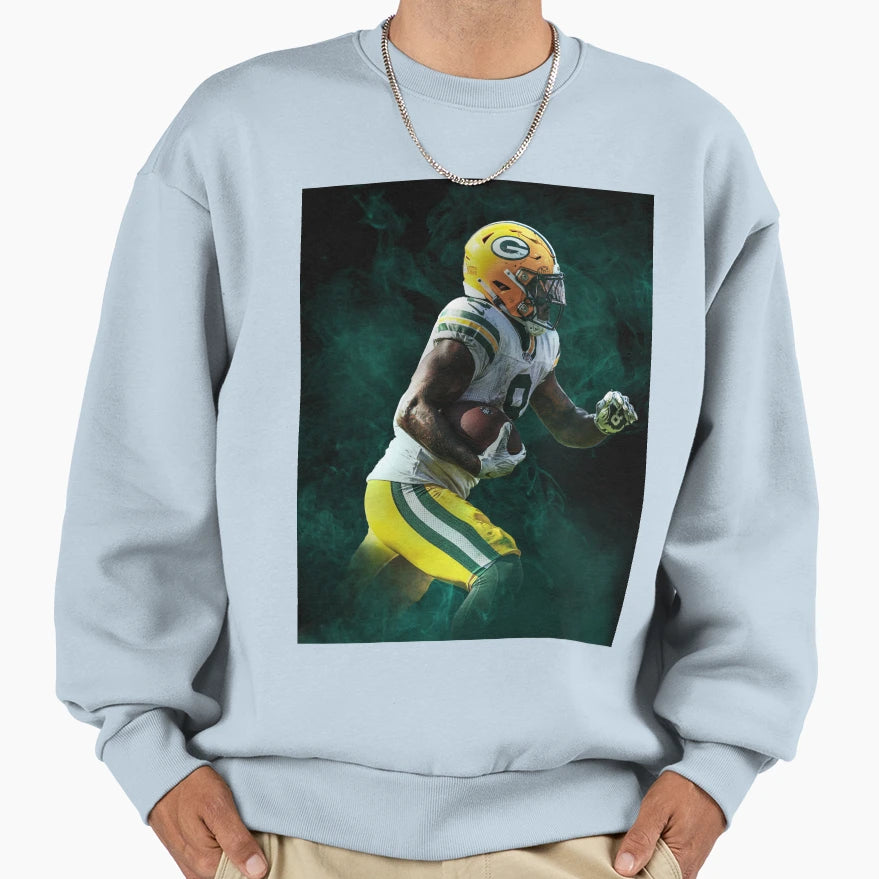 Josh Jacobs Green Bay Sports Art Sweatshirt - Fun Novelty Design Unisex - T-Shirt, Sweatshirt, Hoodie