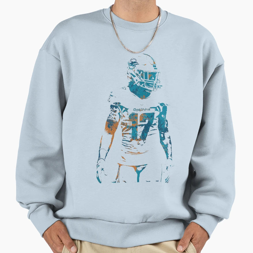 Jaylen Waddle Sweatshirt - Casual Everyday Wear Unisex - T-Shirt, Sweatshirt, Hoodie