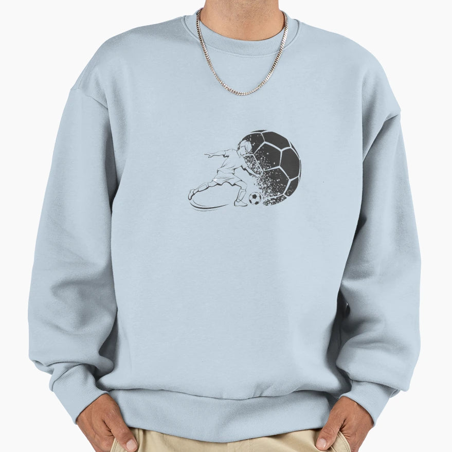 Soccer Player Sweatshirt - Casual Everyday Wear Men Women - T-Shirt, Sweatshirt, Hoodie