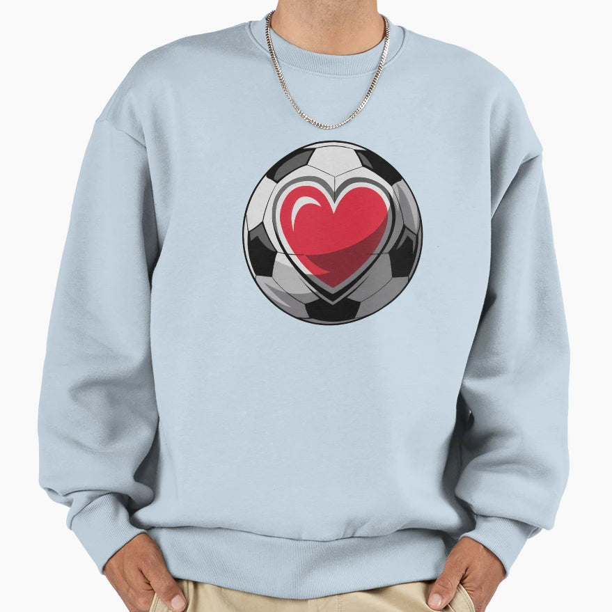 Soccer Heart Sports Love Sweatshirt - Novelty Apparel Men Women - T-Shirt, Sweatshirt, Hoodie