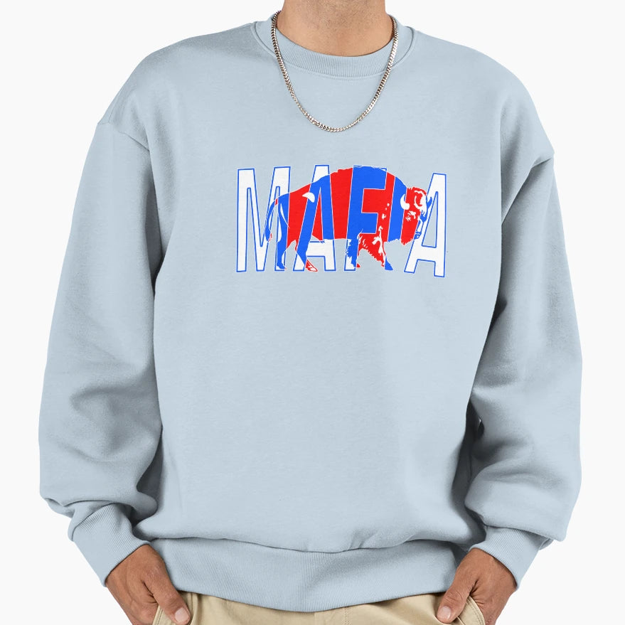 Bills Mafia Buffalo Football Sweatshirt - Casual Everyday Wear for Adults - T-Shirt, Sweatshirt, Hoodie