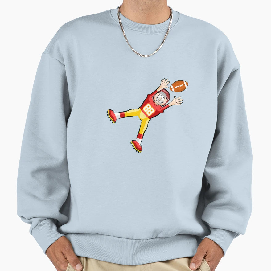 American Football Cartoon 27 41 Sweatshirt - Custom Art Print Unisex - T-Shirt, Sweatshirt, Hoodie