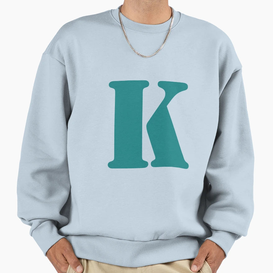 Letter K Sweatshirt - Trendy Graphic Men Women - T-Shirt, Sweatshirt, Hoodie