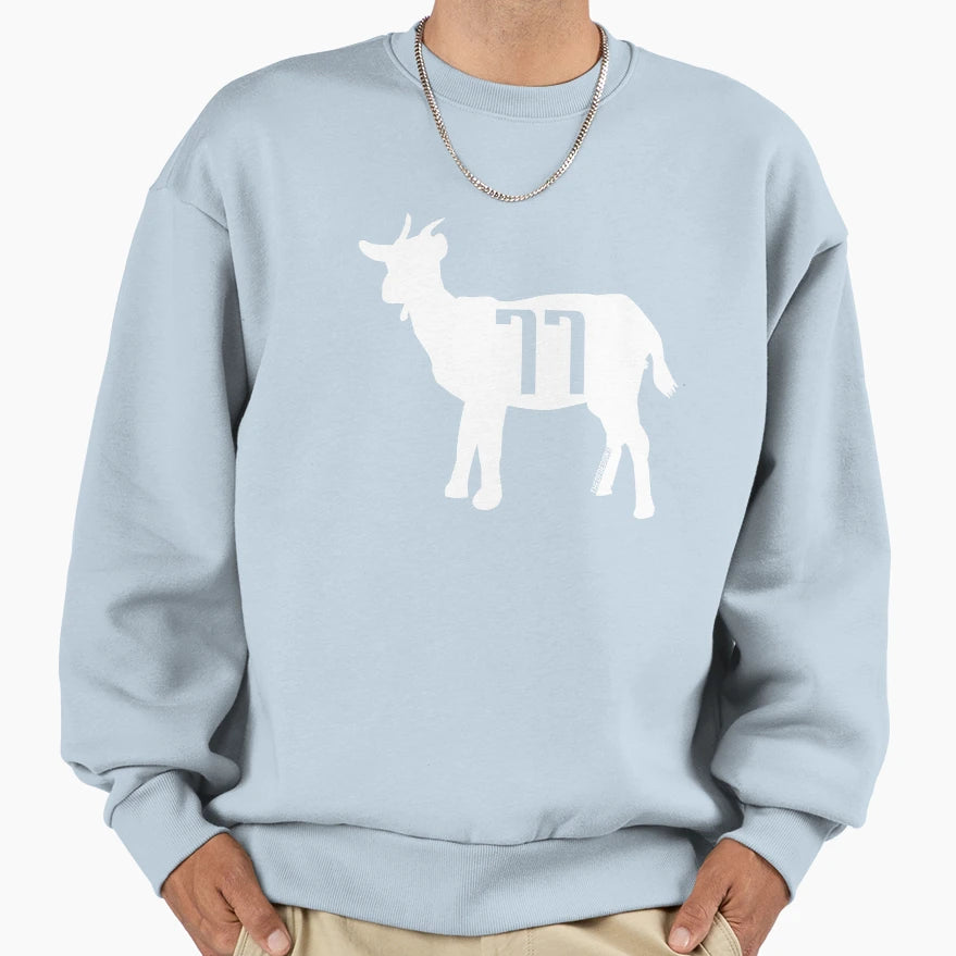 Goat Luka Doncic White Sweatshirt - Aesthetic Graphic for Adults - T-Shirt, Sweatshirt, Hoodie