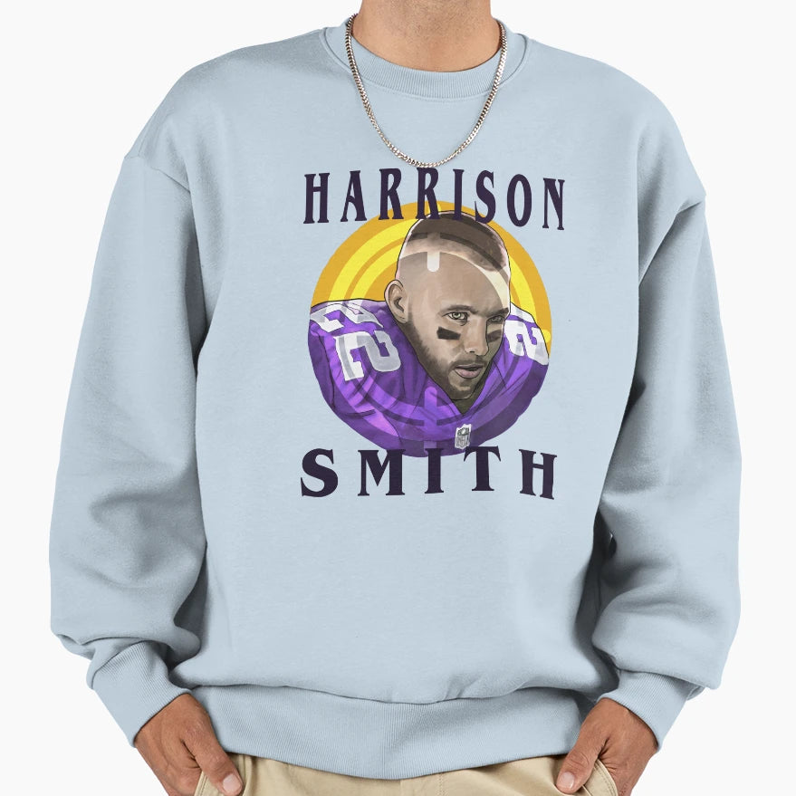 Harrison Smith 22 Sweatshirt - Trendy Graphic Men Women - T-Shirt, Sweatshirt, Hoodie