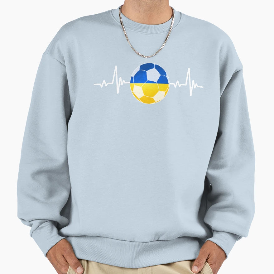 Football Ukraine Sweatshirt - Casual Everyday Wear Men Women - T-Shirt, Sweatshirt, Hoodie