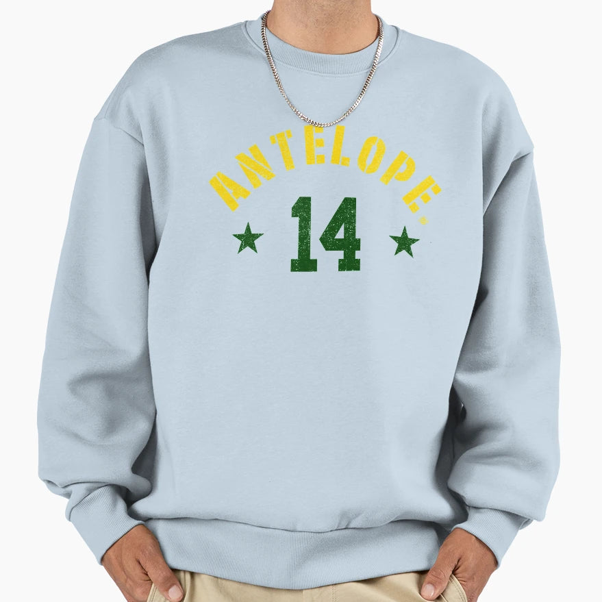 Alabama Antelope 14 Green Bay Sweatshirt - Casual Everyday Wear for Adults - T-Shirt, Sweatshirt, Hoodie